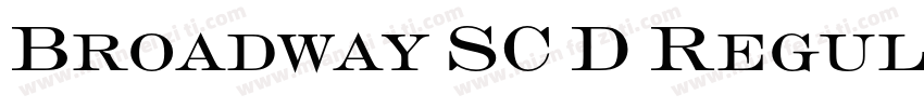 Broadway SC D Regula字体转换